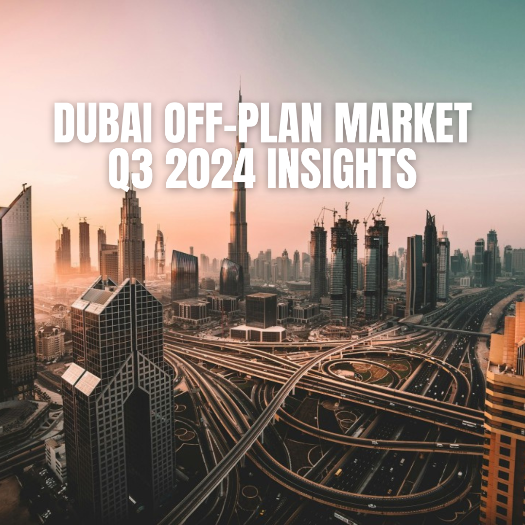 Off-Plan Market Insights of Q3 2024 showing that Dubai achieved record sales in the third quarter of 2024.