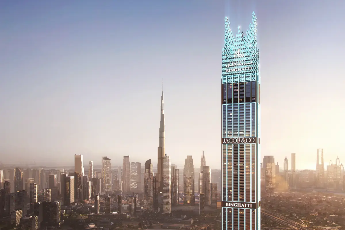 Burj Binghatti Jacob & Co Residences: Luxury living in Business Bay. Elegant 2-3 BR homes, opulent 4-6 BR sky mansions, exclusive 5-7 BR penthouses.