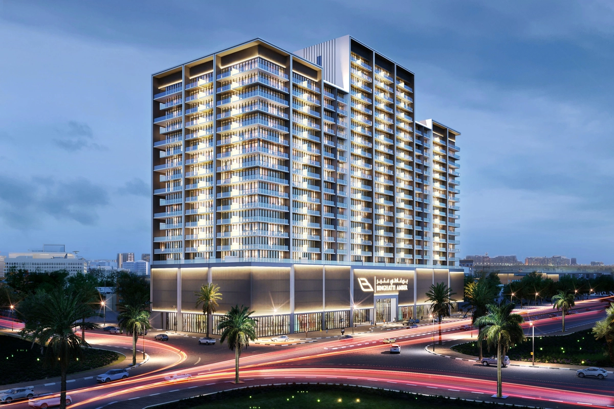 Explore luxury living at Binghatti Amber in Jumeirah Village Circle, Dubai. Modern design, prime location, and top-notch amenities for a life of elegance and co