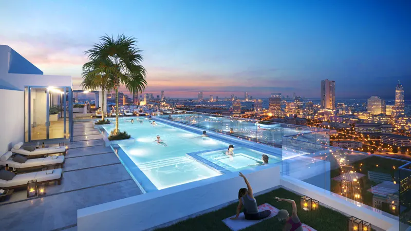 One Park Central is a modern residential tower standing 23 stories tall, offering a range of meticulously designed 1, 2, and 3-bedroom apartments.