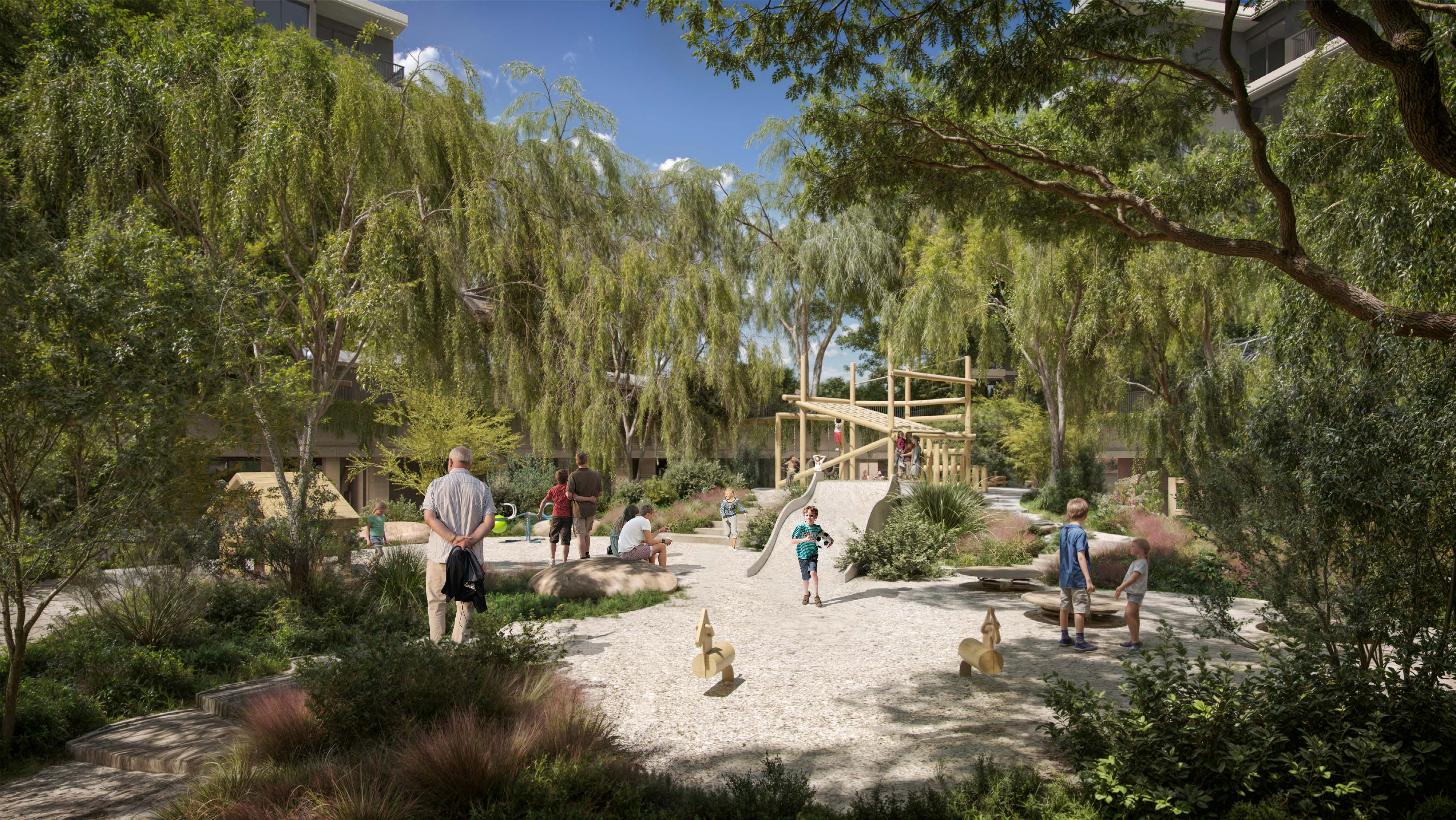 Ghaf Woods after Tilal Al Ghaf by Majid Al Futtaim. 1-3BR apartments and penthouses in Dubai's forest living. Starting at AED 1.2M with a 60/40 payment plan
