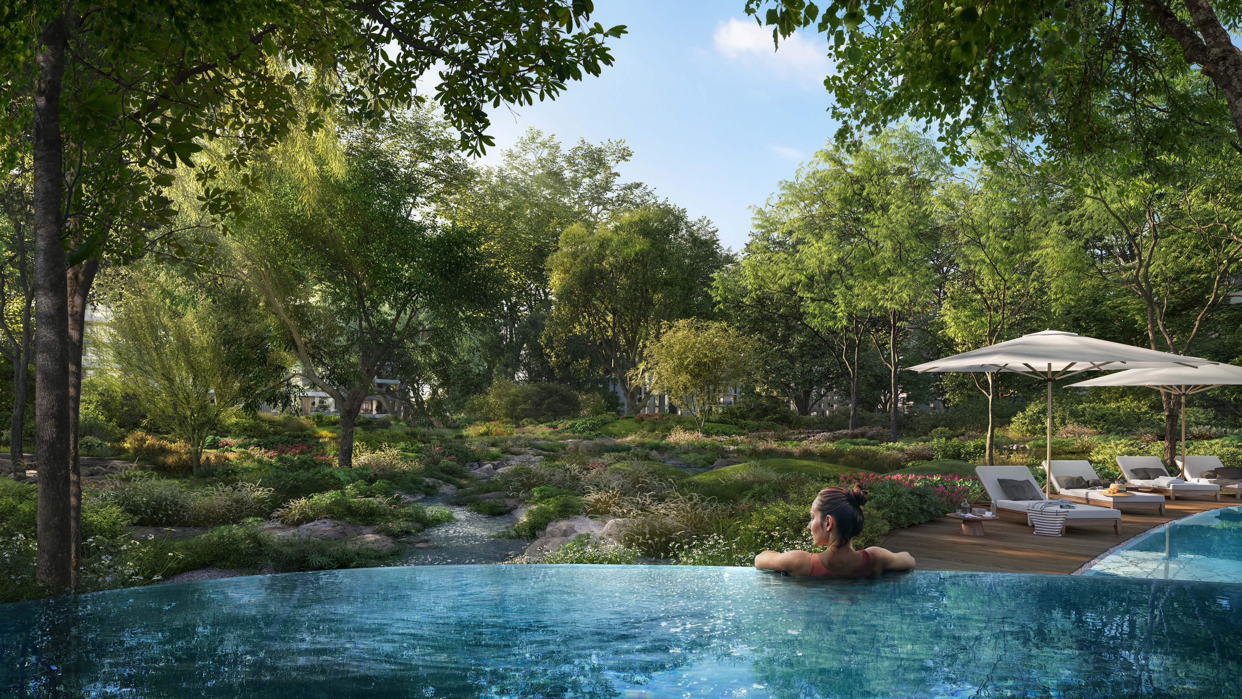 Ghaf Woods after Tilal Al Ghaf by Majid Al Futtaim. 1-3BR apartments and penthouses in Dubai's forest living. Starting at AED 1.2M with a 60/40 payment plan