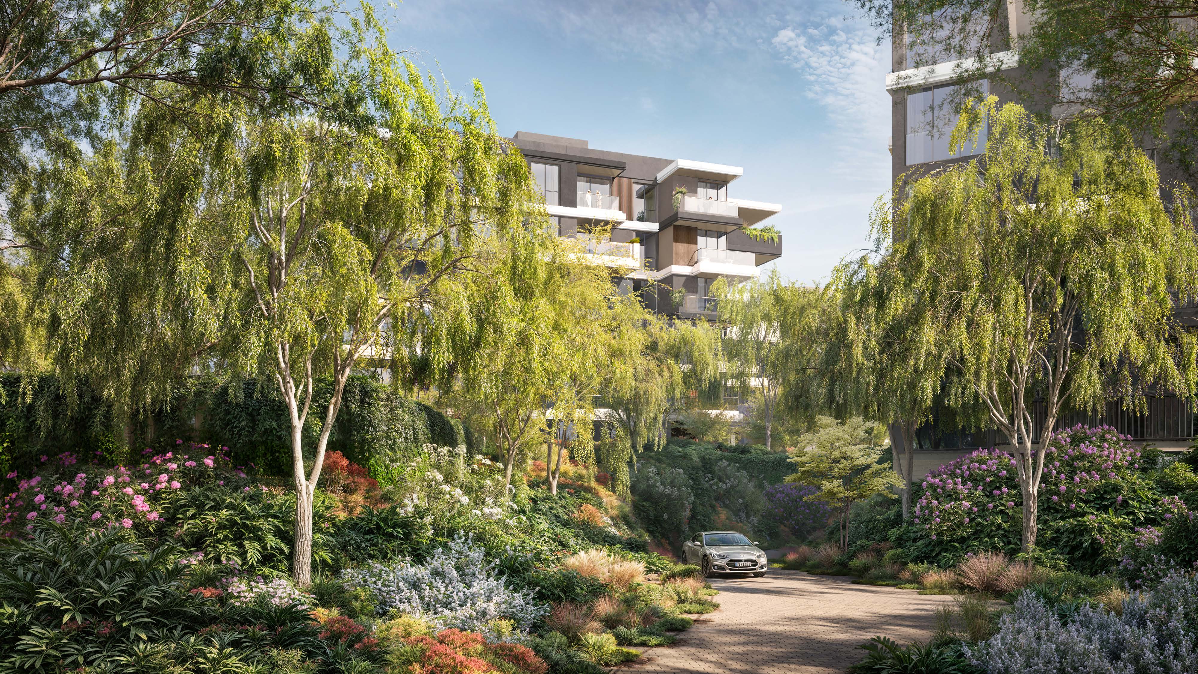 Ghaf Woods after Tilal Al Ghaf by Majid Al Futtaim. 1-3BR apartments and penthouses in Dubai's forest living. Starting at AED 1.2M with a 60/40 payment plan
