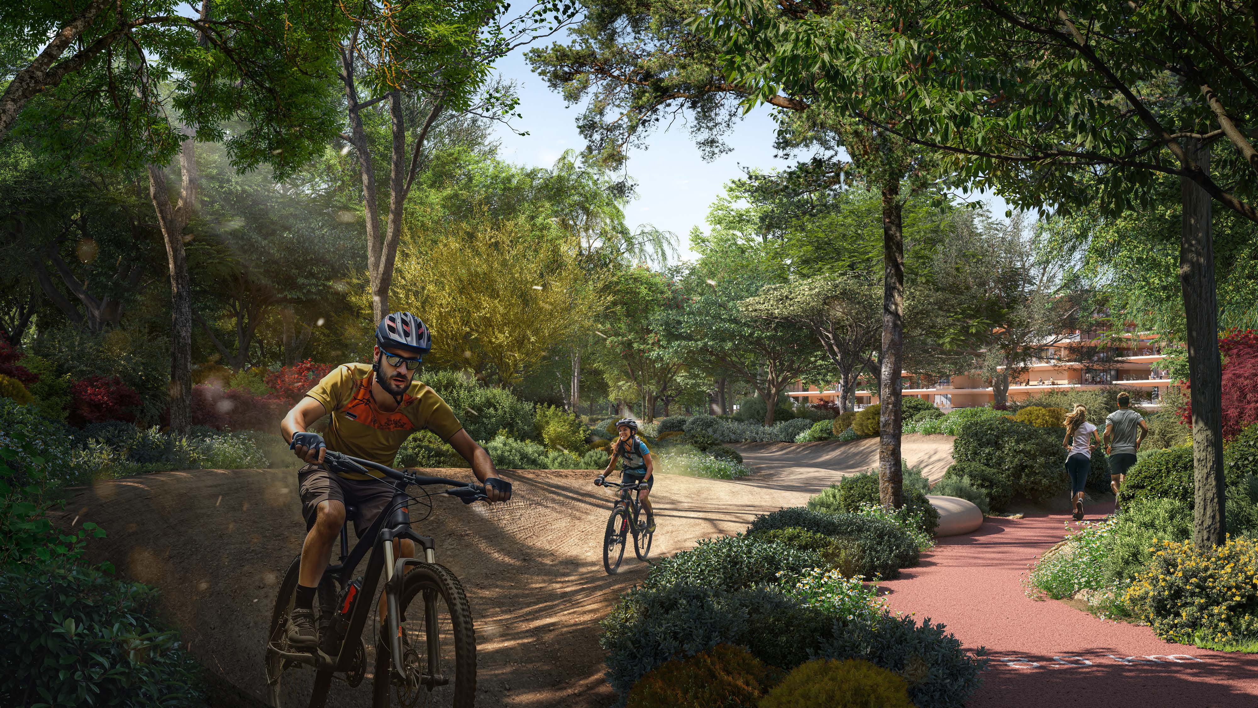 Ghaf Woods after Tilal Al Ghaf by Majid Al Futtaim. 1-3BR apartments and penthouses in Dubai's forest living. Starting at AED 1.2M with a 60/40 payment plan