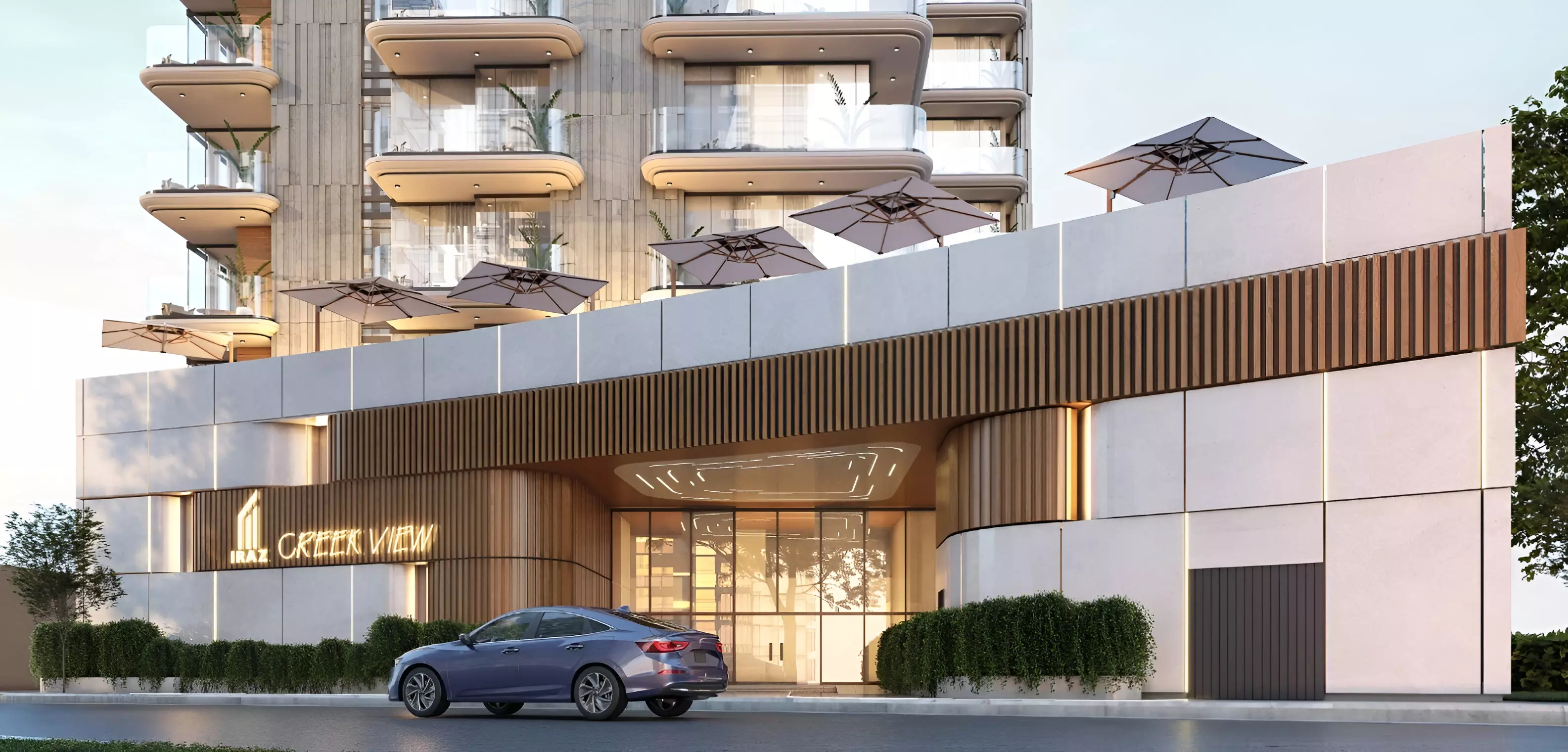 Creek View by Iraz offers stunning studios, 1-2 bedroom apartments, and 4-bedroom penthouses that are meticulously designed for the residents seeking luxury.
