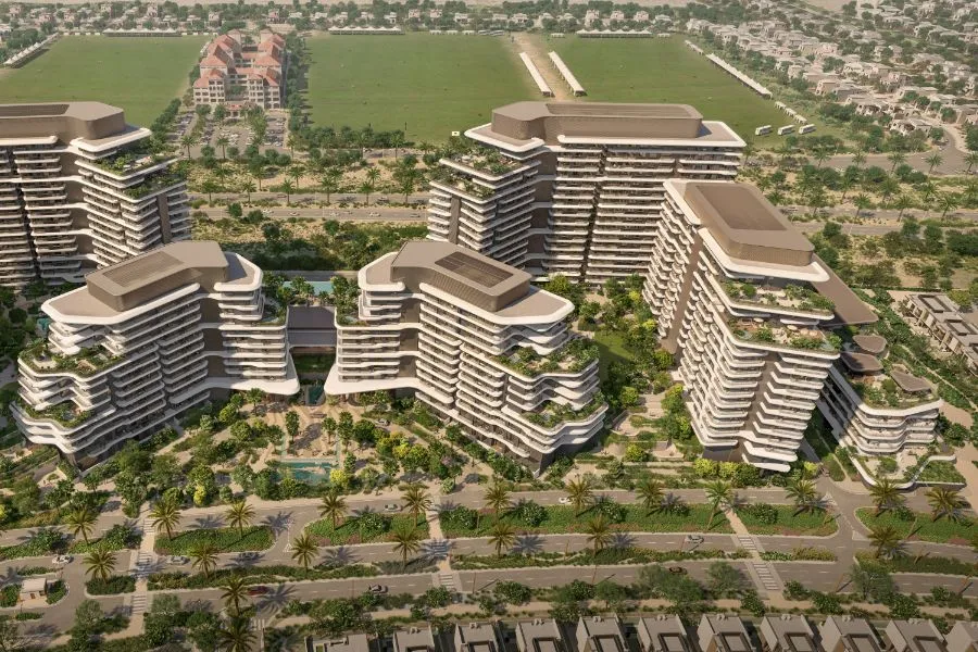 Book your home in Verdes by Haven in Dubailand, a balanced neighborhood for a thriving community. Equipped with smart home features & lush green landscapes.