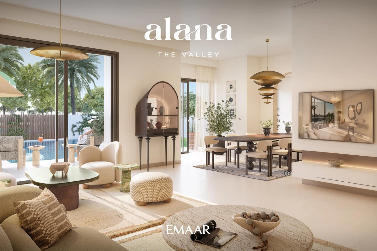 Experience luxury living at Alana in The Valley, Dubai. Emaar's waterfront villas offer sophistication and tranquility in a prime location.