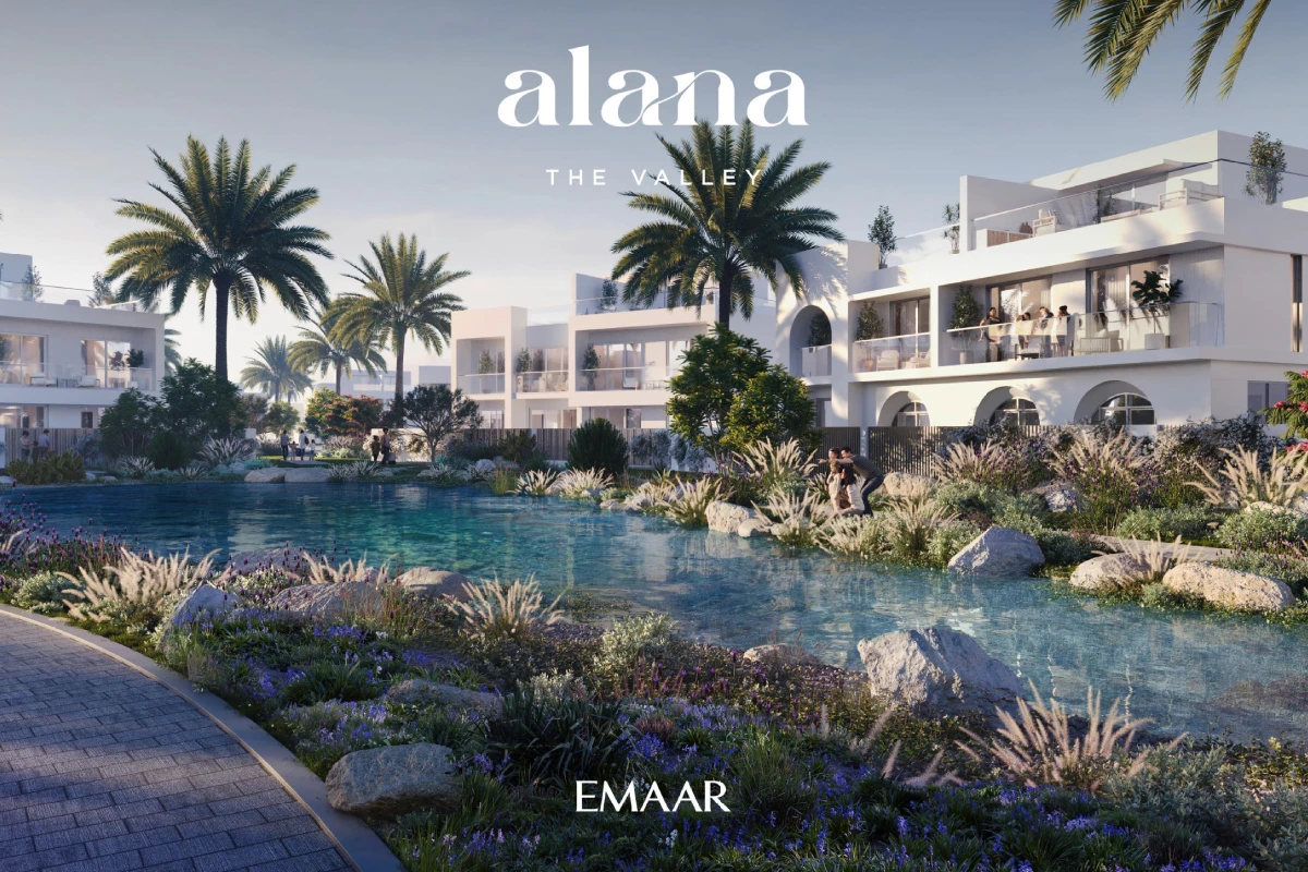 Experience luxury living at Alana in The Valley, Dubai. Emaar's waterfront villas offer sophistication and tranquility in a prime location.