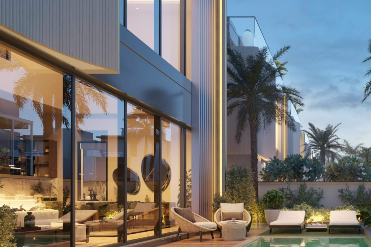 The Watercrest by ELLINGTON at MBR City offers 3- and 4-bedroom townhouses with unit areas between 3,585 and 4,449 sq ft, perfect for your modern lifestyle.