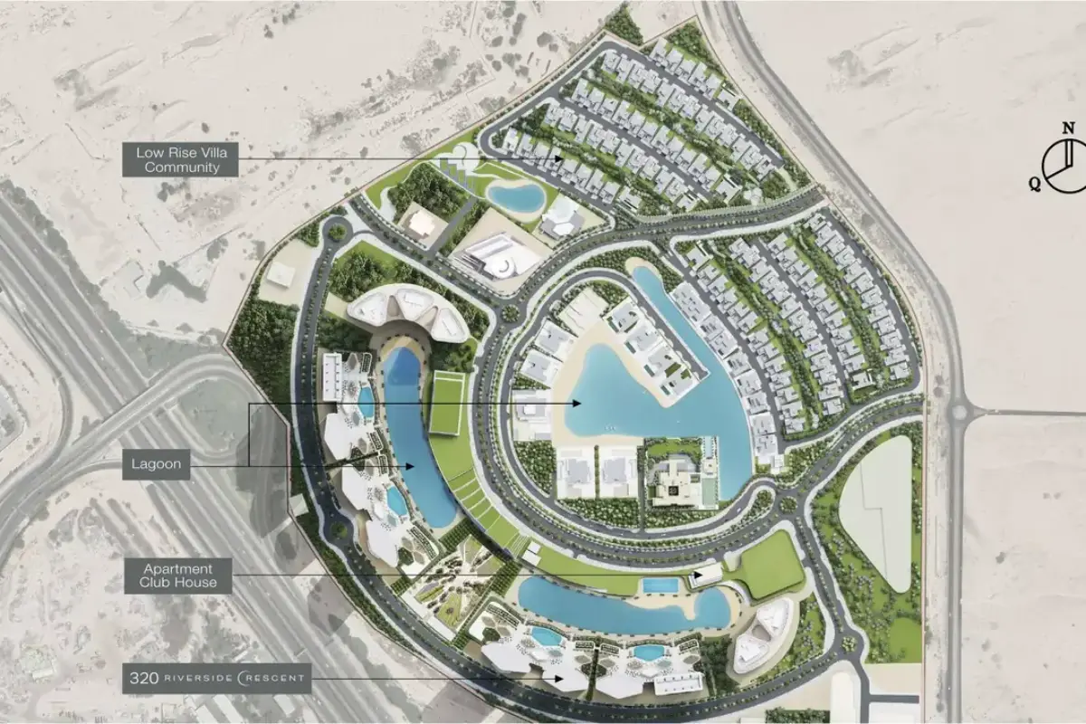 Discover luxury apartments at 310 Riverside Crescent in Dubai. 1, 1.5, & 2-bedroom units starting at AED 1.49M. Handover in April 2028. Explore your dream home 